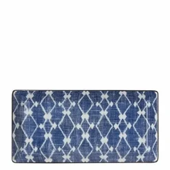 Aizome Hishi Rectangle Plate