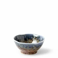 Aoi Nagashi Blue & Brown Collection Ceramic Tableware Made in Japan available at Miya.