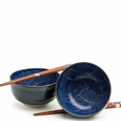 Aranami 5" Bowl For Two Set at Miya