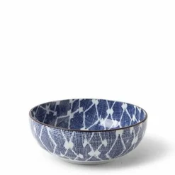 Beautiful blue and white pattern ceramics made in Japan available at Miya.