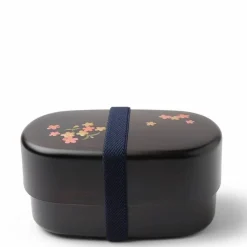 Bento Set Woodgrain Sakura Blossom