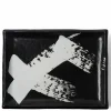 Black & White Brush Rectangle Platter