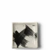 Black & White Brush Small Plate