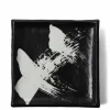 Black & White Brush Square Plate