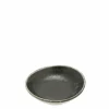 Black Cosmos Shell Sauce Dish 3-1/4"