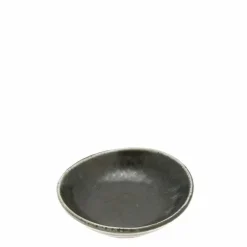 Black Cosmos Shell Sauce Dish 3-1/4"