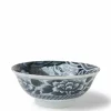 Black Ko-Imari Carp Bowl 8-1/4"