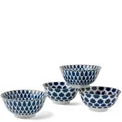 Blue and white ceramic bowl set made in Japan available at Miya!