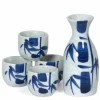 Blue Bamboo Sake Set at Miya
