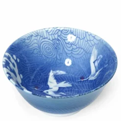 Blue Cranes 6" Bowl at Miya