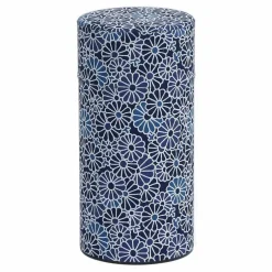 Blue Mums Tea Canister
