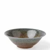Blue Sand Crackle Bowl 7-5/8"