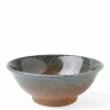 Blue Sand Crackle Bowl 8-1/2"