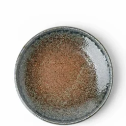 Blue Sand Crackle Plate 7-3/4"