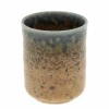 Blue Sand Crackle Tea Cup