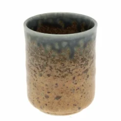 Blue Sand Crackle Tea Cup