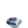 Blue Textile Petals Sauce Dish