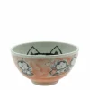 Bowl Cat Happiness Pink 5-1/8"