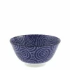 Bowl  Cobalt Cloud Swirls  5.75"