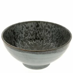 Bowl Silver Blue Granite Design 7-3/4"