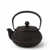 Cast Iron Gold/Black Hobnail Teapot 0.65L