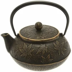 Cast Iron Teapot Black Maple