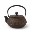 Cast Iron Teapot Gold/Brown Sakura