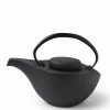 Cast Iron Teapot Hikifune Black Matte