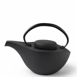 Cast Iron Teapot Hikifune Black Matte