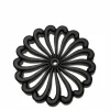 Cast Iron Trivet Mum Black 8.25"