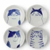 Cat Face 4.75" Plate Set