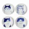 Cat Face Small Plate 3" Set/4
