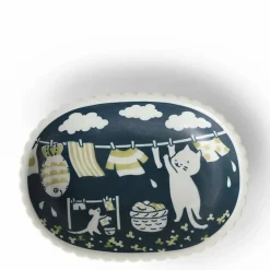 Cat Life Oval Plate