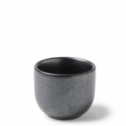 Dark Gray "Iron Glaze" sake cups made in Japan.