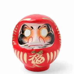 Daruma Red Good Fortune 4-3/4"