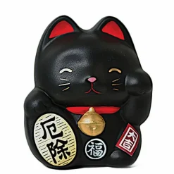 Feng Shui Fortune Cat Bank - Black