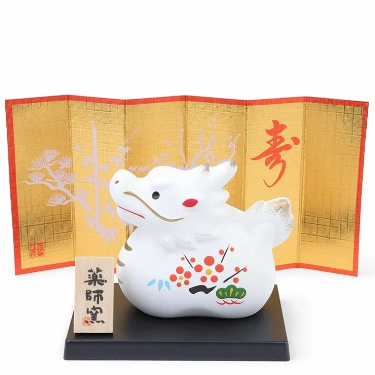 Figurine Dragon White with Screen 2.5"