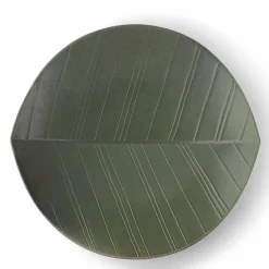 Hazara Leaf Plate Green 11.75"