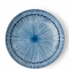 Hoso Tokusa Blue and White 6.5" Round Dessert Side Plate at Miya
