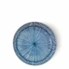 Hoso Tokusa Blue and White Round Plate at Miya