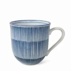 Hoso Tokusa Blue and White Mug at Miya