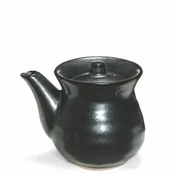 Iron Glaze Black Matte 8 oz. Soy Sauce Pot at Miya