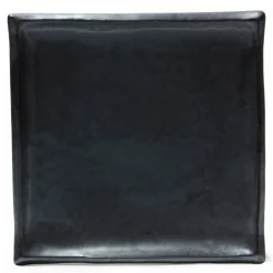 Iron Glaze 9" Square Dinner Plate at Miya