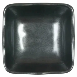 Iron Glaze 3.25" Square Sauce Dish at Miya