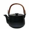 Iron Glaze  6" x 4.5" x 7" h 22 oz. Teapot at Miya