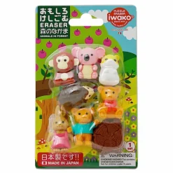 Iwako Forest Friends Eraser Pack