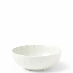 Kasa parasol lines make a simple elegant design for this ceramic bowl made in Japan available at Miya.