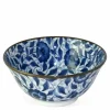 Koimari Botan blue and white floral 6" bowl at Miya