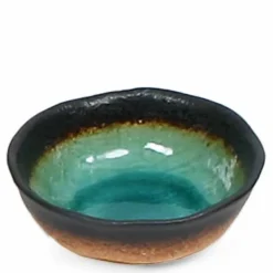 Kosui Green 5" Shallow Bowl at Miya.