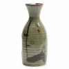 Mashiko Plum Green Authentic Japanese Sake Bottle Available at Miya.